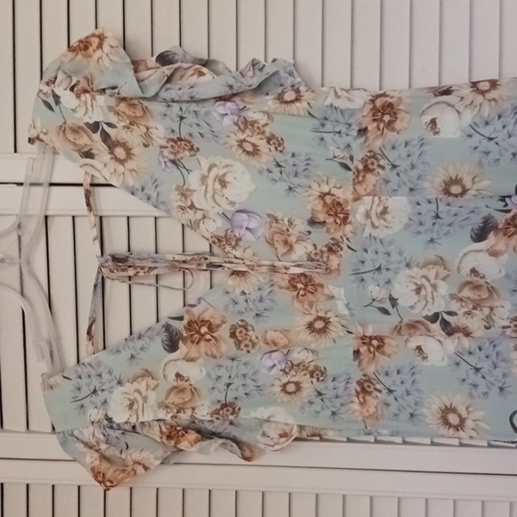 LOVE Riche Prairie Floral Maxi Dress, Size M - Picture 6 of 10